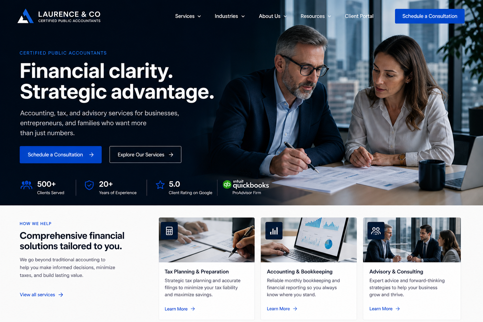 Ridge Accountant / CPA — Accountant / CPA website template