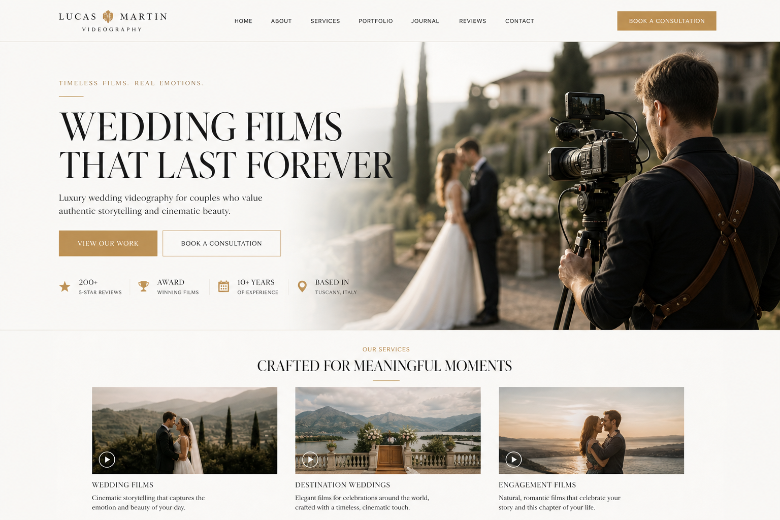 Ashby Videographer — Videographer website template