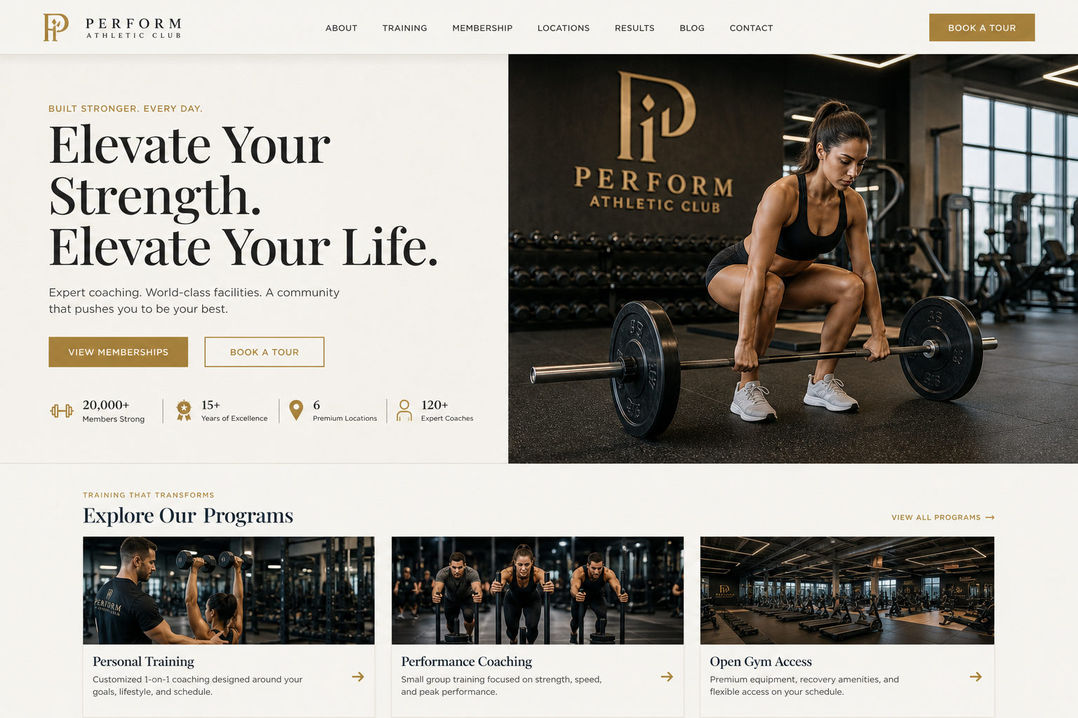 Fitness Gym website template