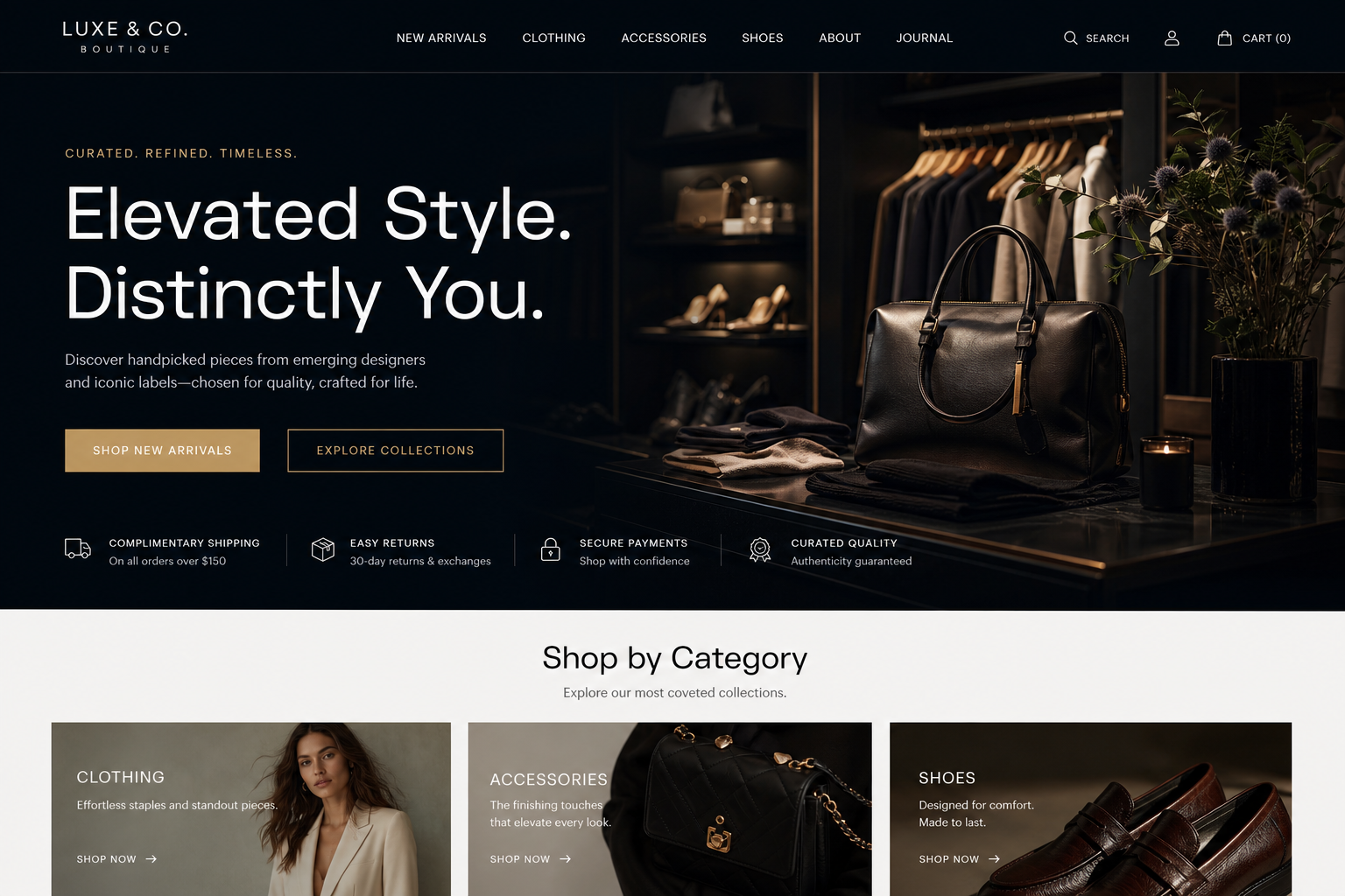 Pivot Boutique Shop — Boutique Shop website template