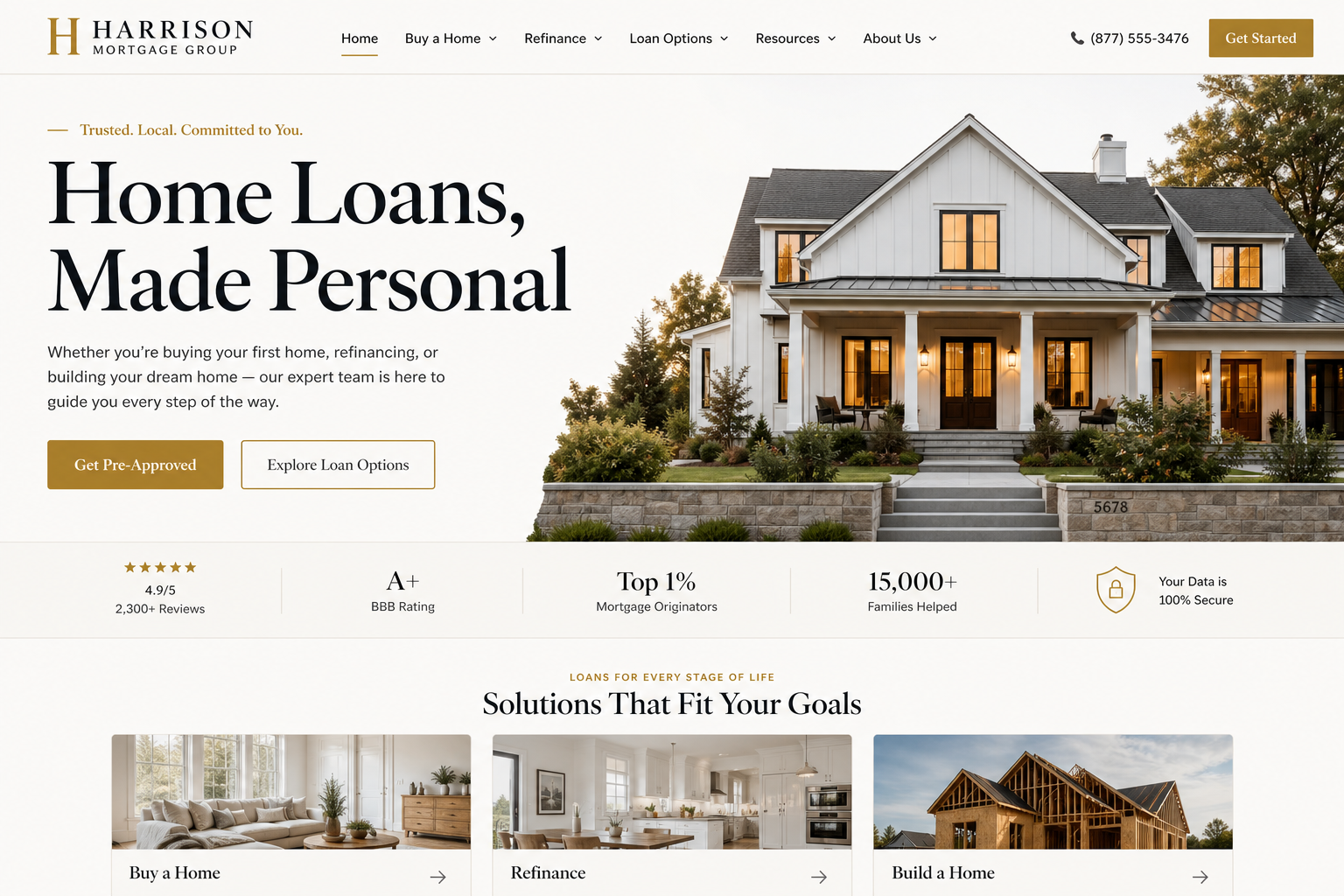 Compass Mortgage / Loans — Mortgage / Loans website template
