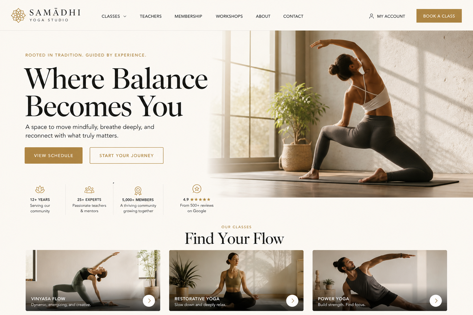 Outpost Yoga Studio — Yoga Studio website template