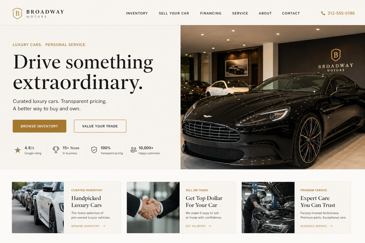 Spark Car Dealership — Car Dealership website template