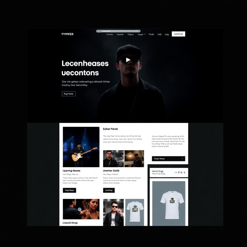 Atelier Music Artist — Music Artist website template