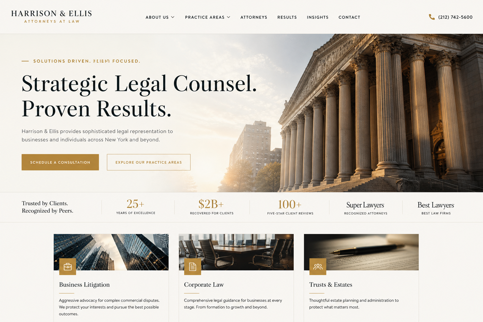 Law Firm website template