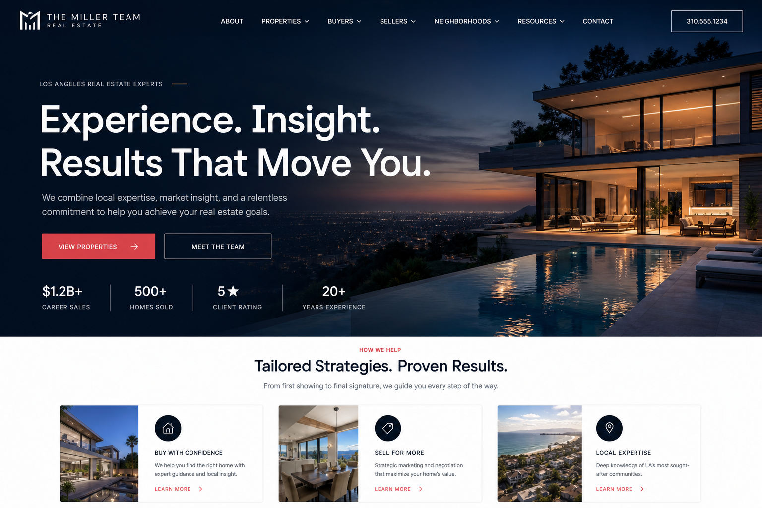 Halo Realtor Team — Realtor Team website template