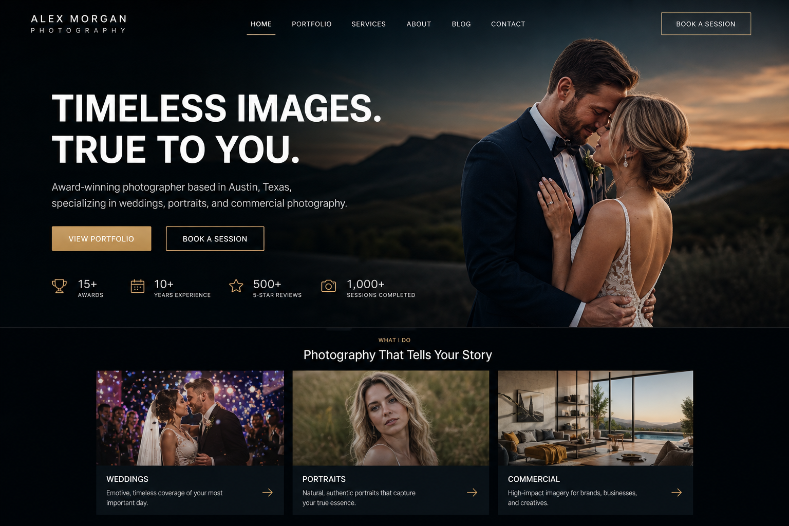 Mercer Photographer — Photographer website template