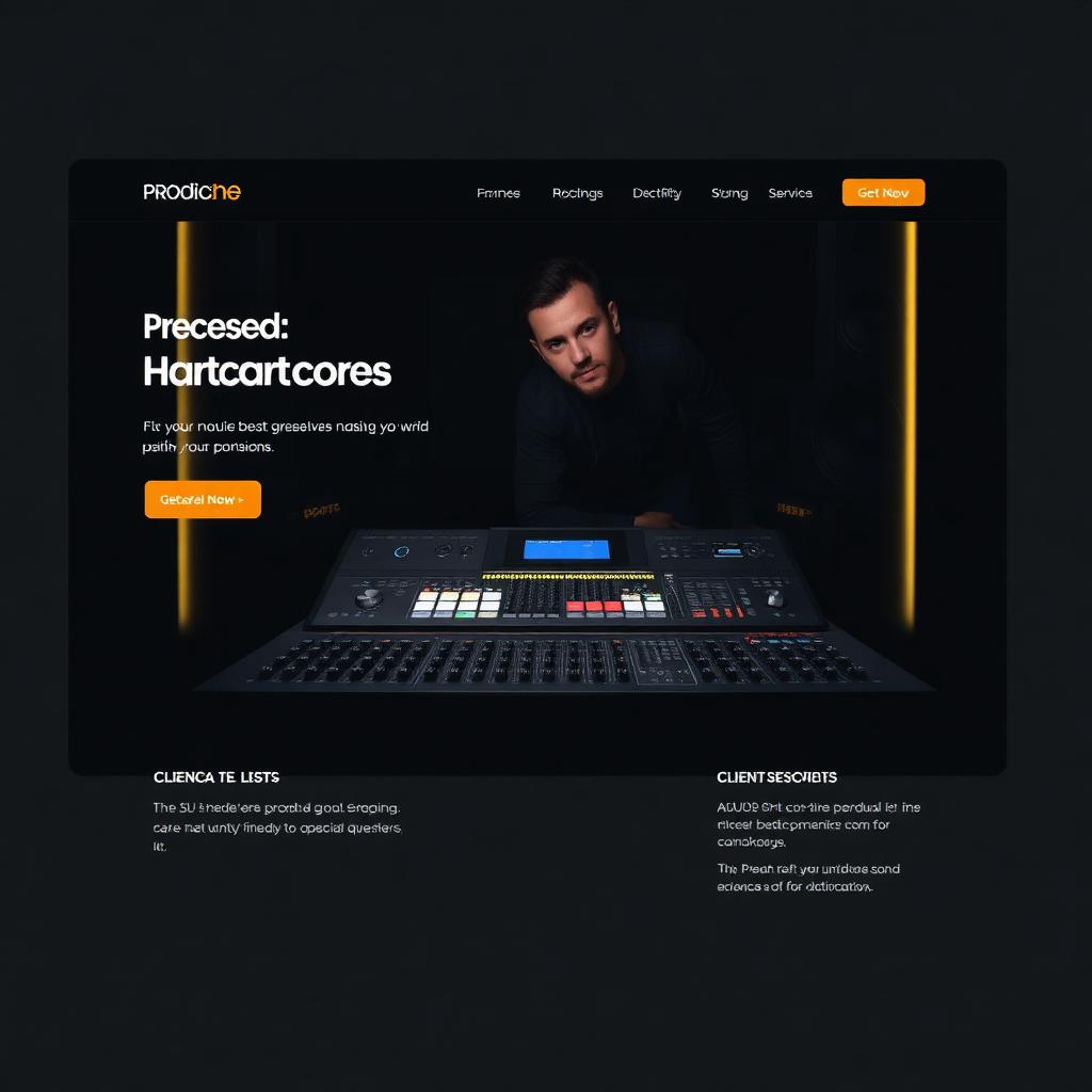 Velvet Music Producer — Music Producer website template