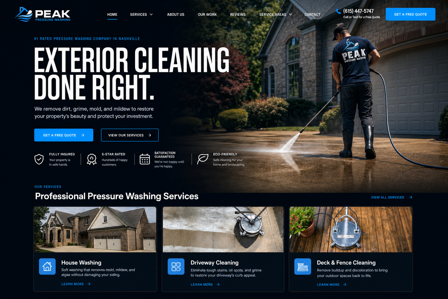 Tessera Pressure Washing — Pressure Washing website template
