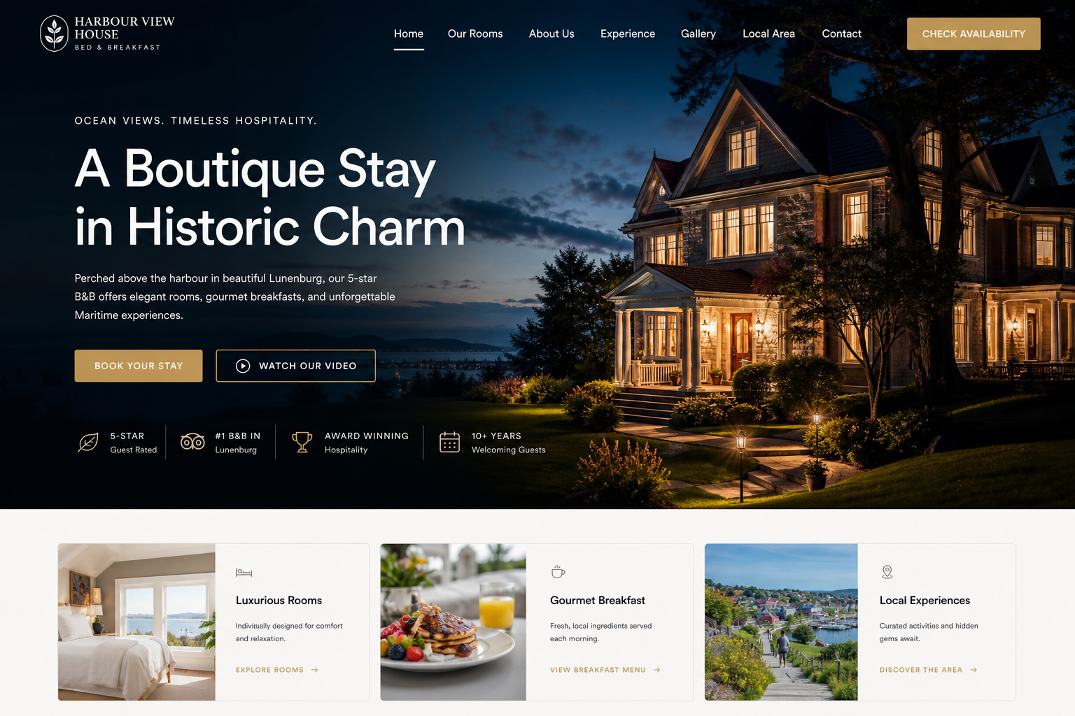Anchor Bed & Breakfast — Bed & Breakfast website template