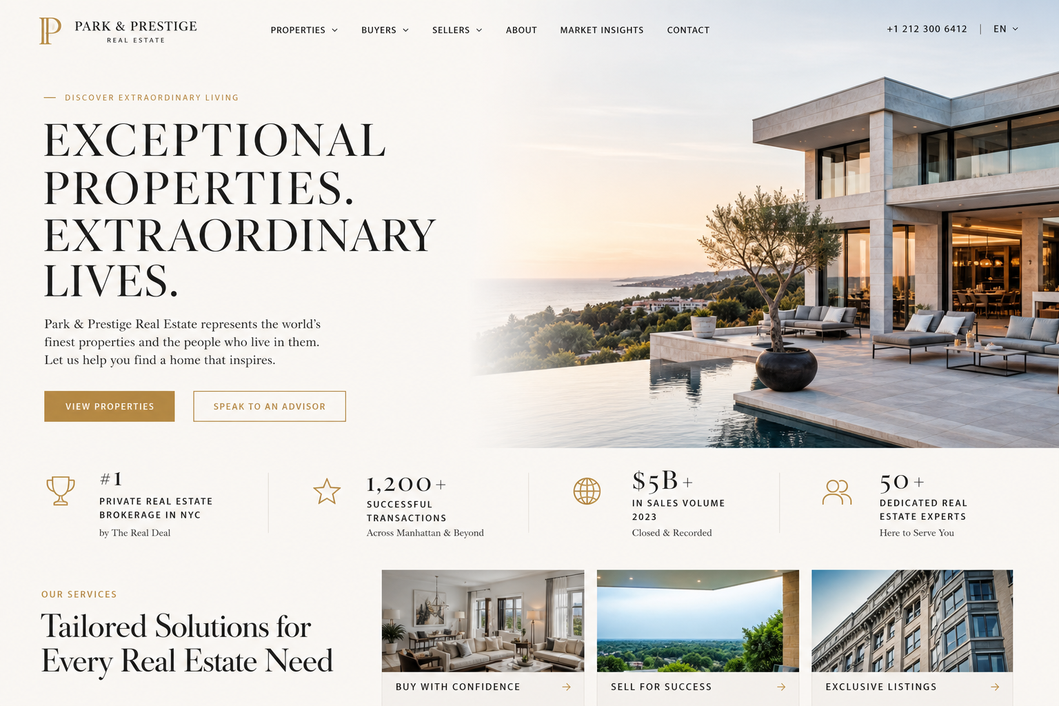 Real Estate website template