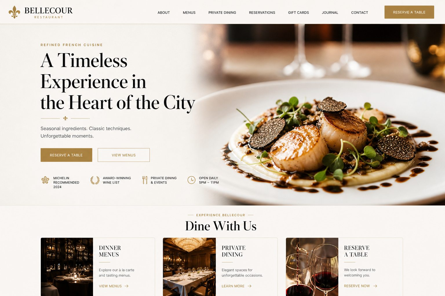 Local Restaurant website template