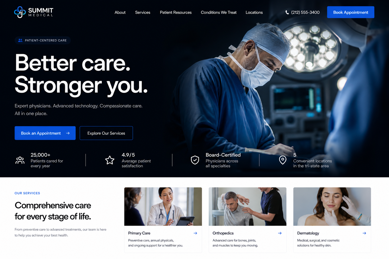 Roam Medical / Clinic — Medical / Clinic website template