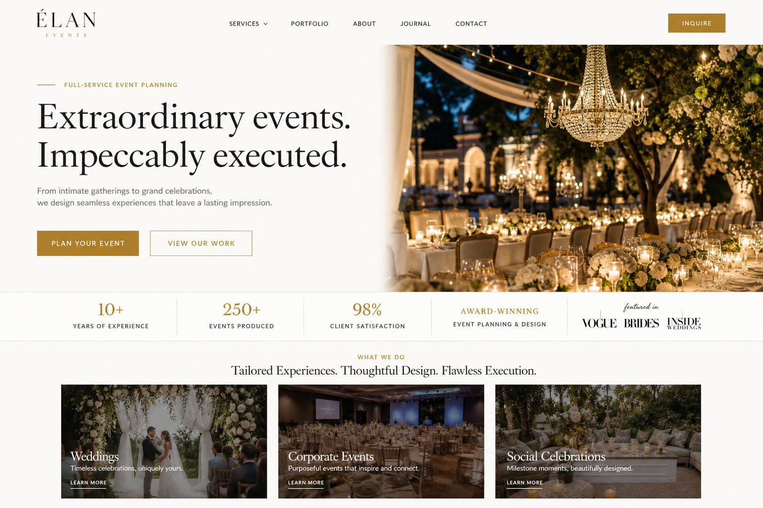 Forge Event Planner — Event Planner website template