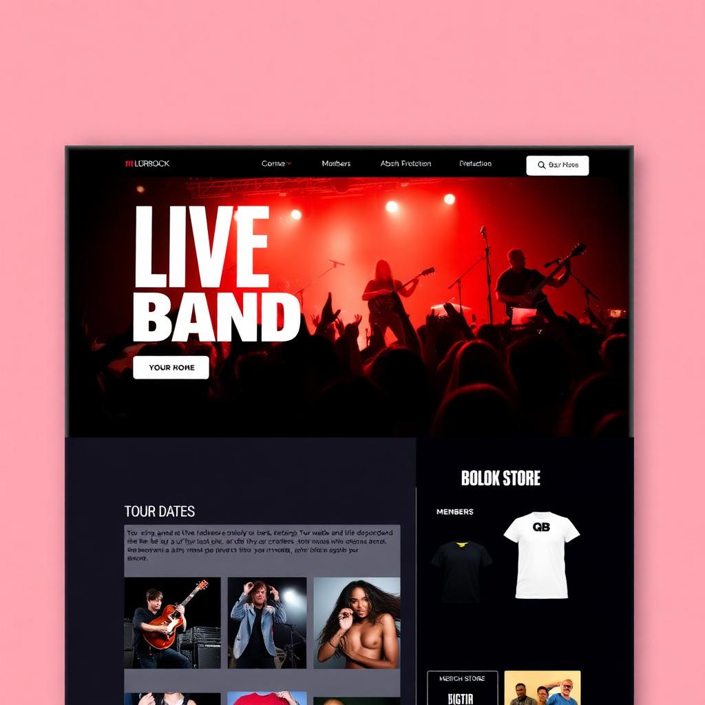 Linen Band / Group — Band / Group website template