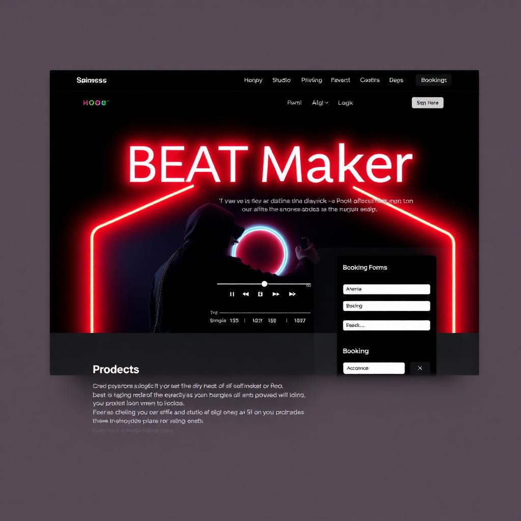 Onyx Music Producer — Music Producer website template