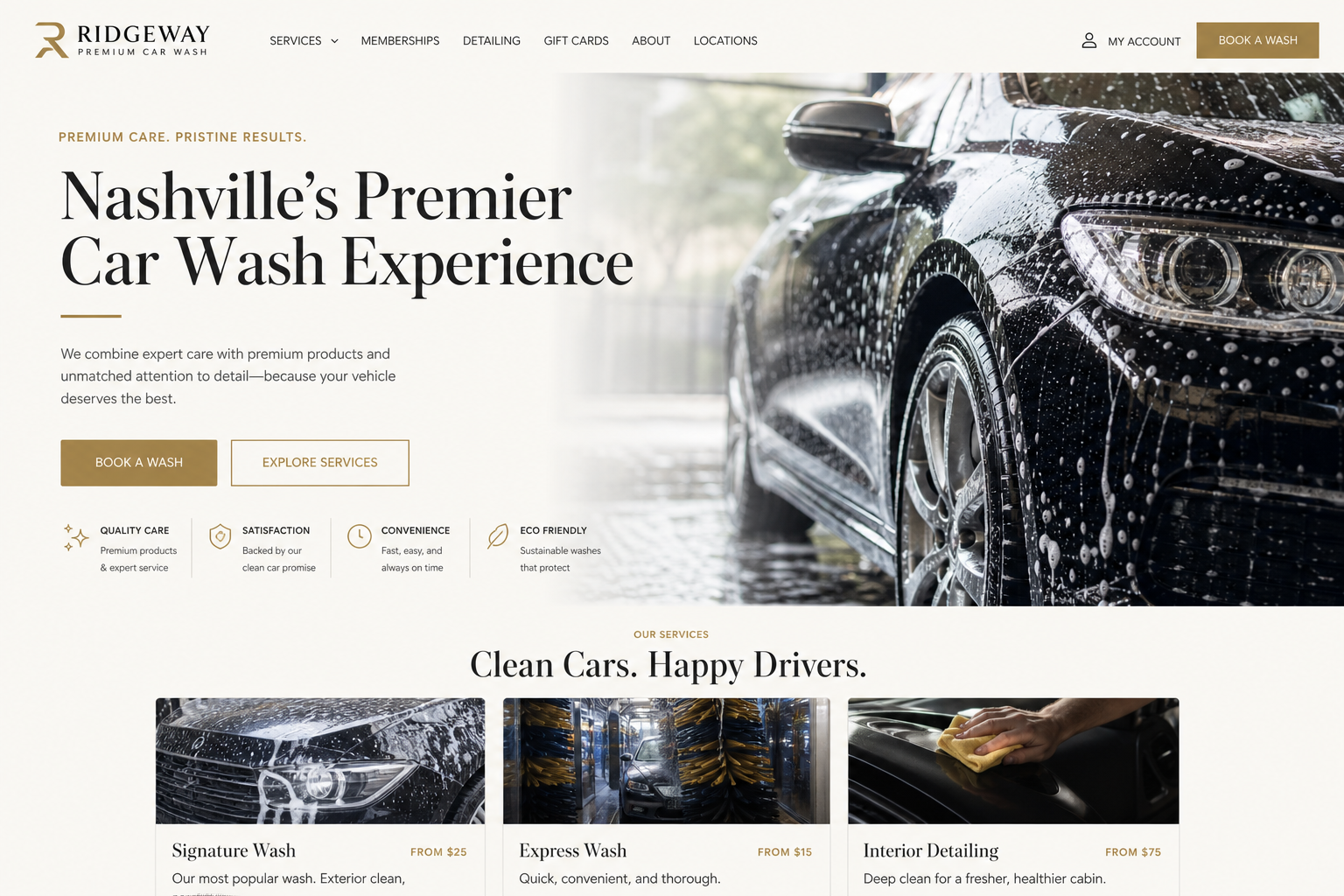 Boulevard Car Wash — Car Wash website template