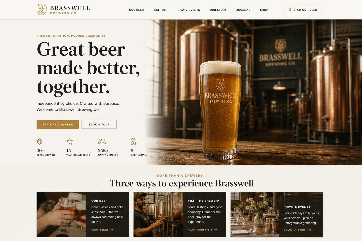 Velvet Brewery — Brewery website template