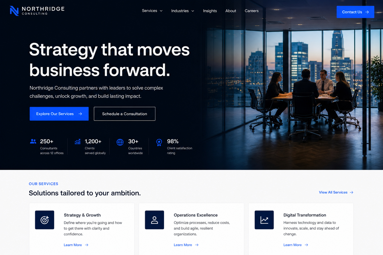 Ivory Consulting — Consulting website template