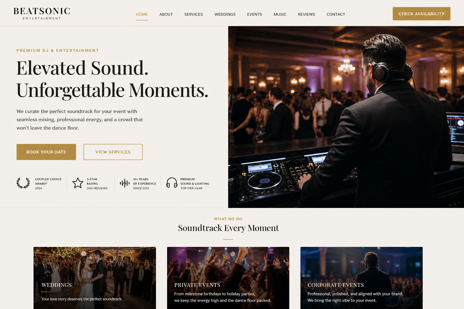 Cassia DJ / Musician — DJ / Musician website template