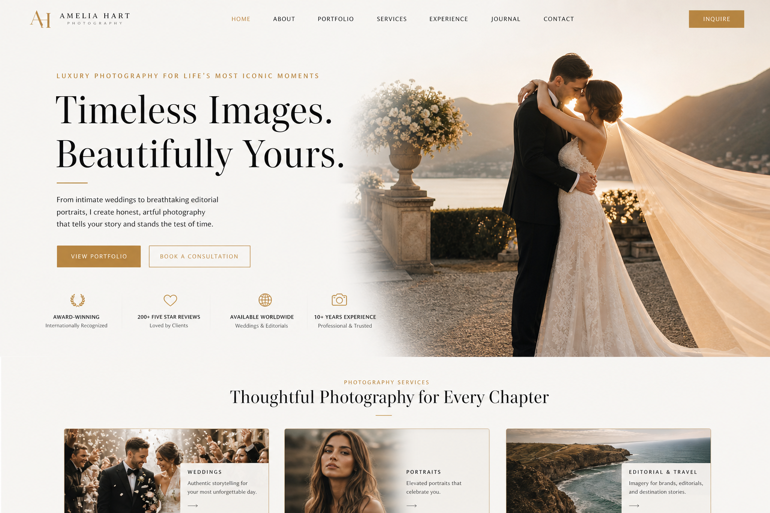 Frontier Photographer — Photographer website template